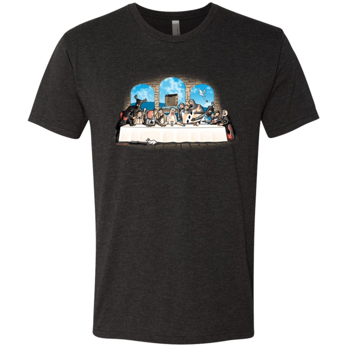 T-Shirts Vintage Black / S Holy Grail Dinner Men's Triblend T-Shirt