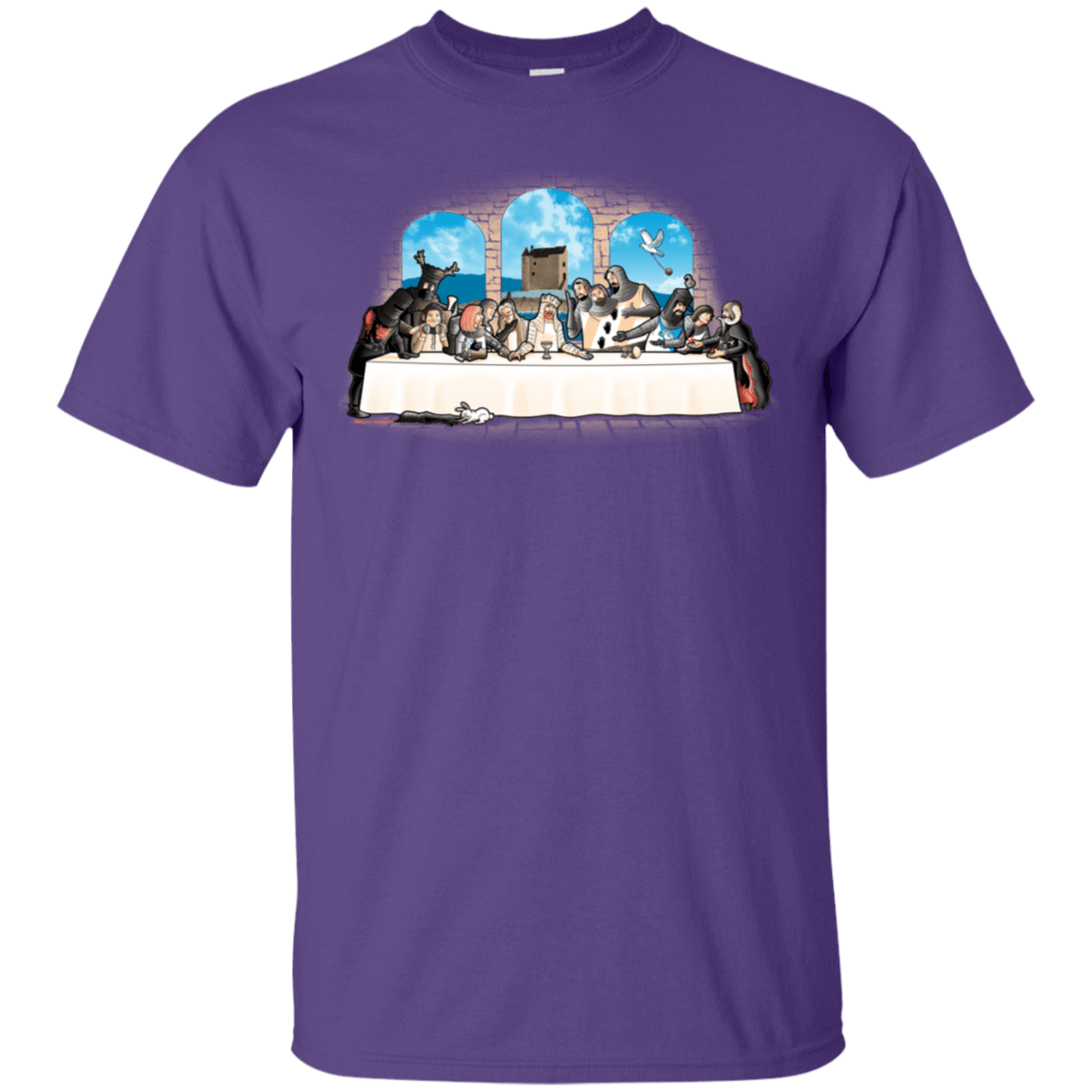 T-Shirts Purple / S Holy Grail Dinner T-Shirt