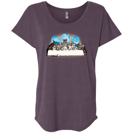 T-Shirts Holy Grail Dinner Triblend Dolman Sleeve