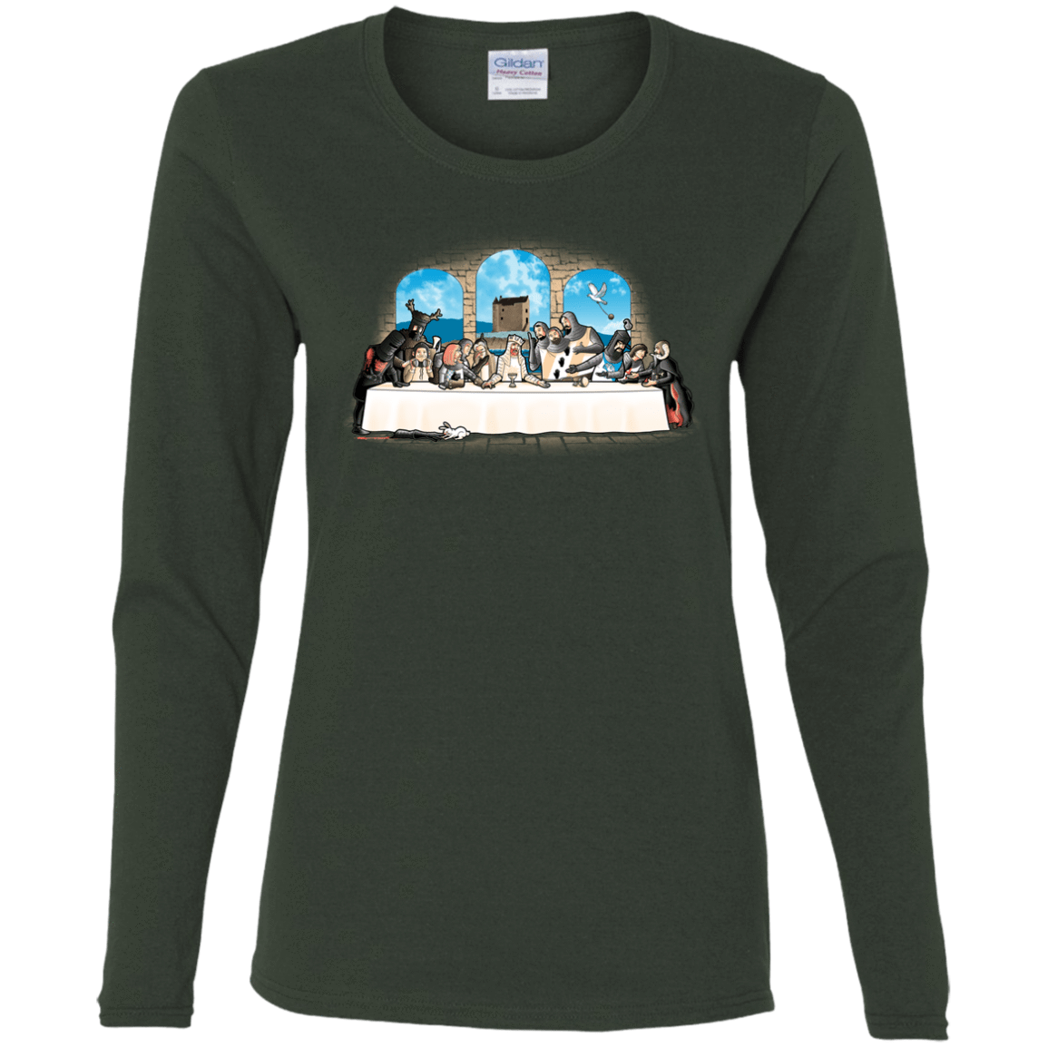 T-Shirts Forest / S Holy Grail Dinner Women's Long Sleeve T-Shirt