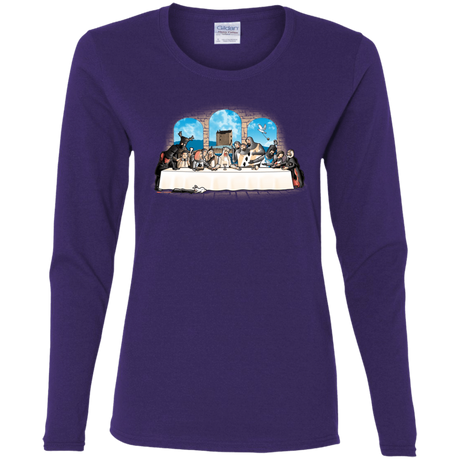 T-Shirts Purple / S Holy Grail Dinner Women's Long Sleeve T-Shirt