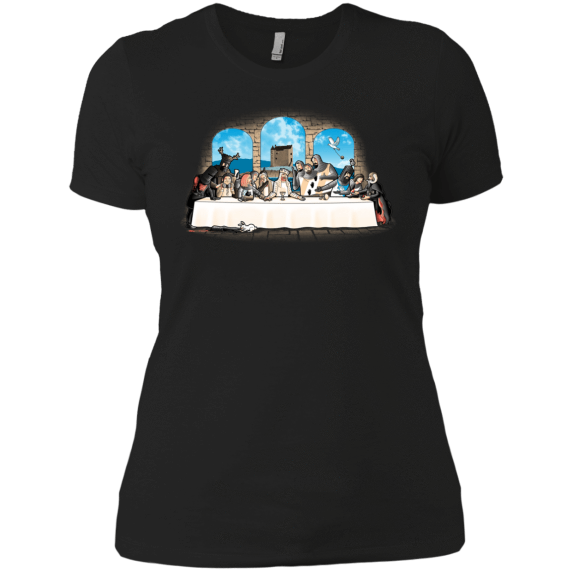 T-Shirts Black / X-Small Holy Grail Dinner Women's Premium T-Shirt
