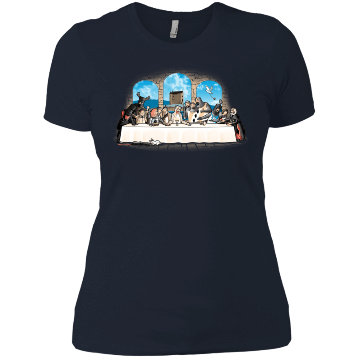 T-Shirts Midnight Navy / X-Small Holy Grail Dinner Women's Premium T-Shirt