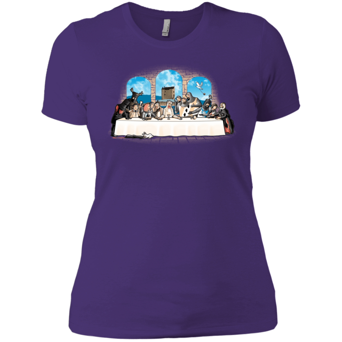 T-Shirts Purple Rush/ / X-Small Holy Grail Dinner Women's Premium T-Shirt