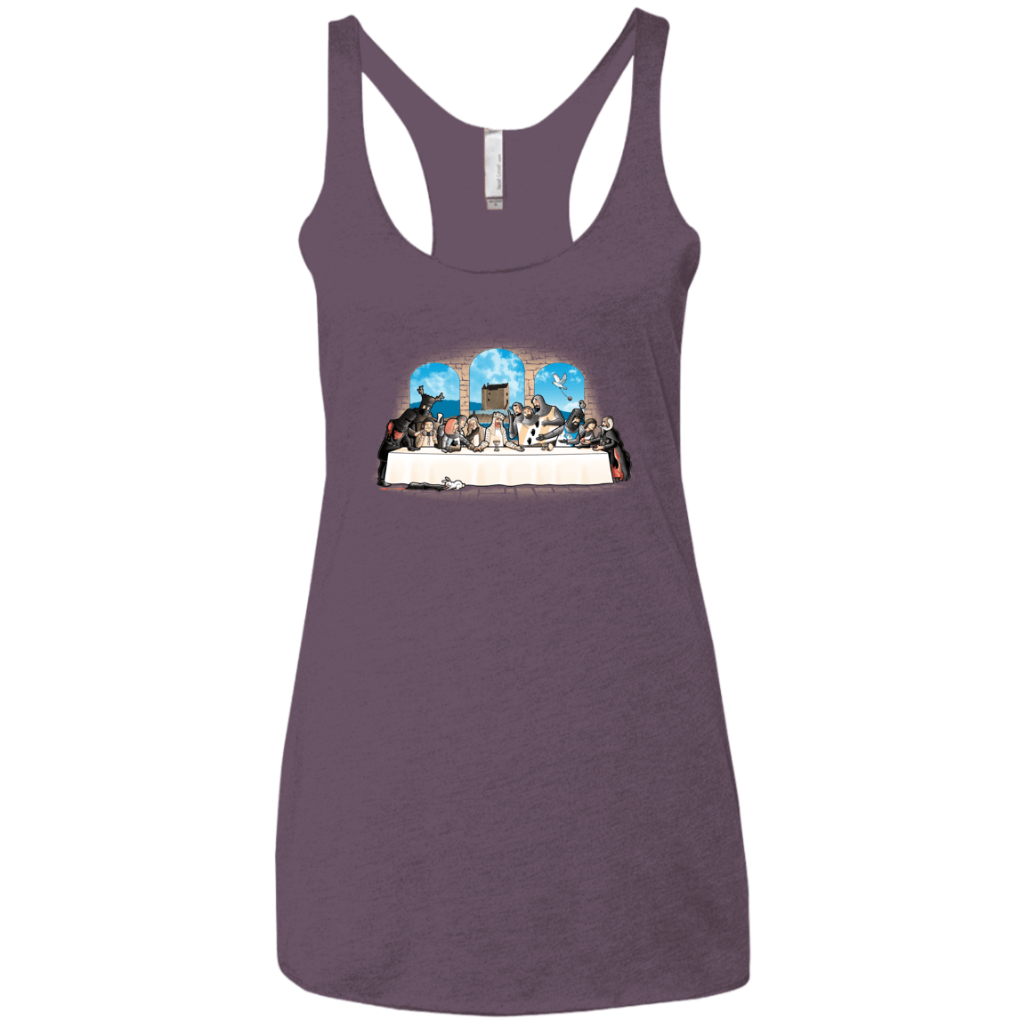 T-Shirts Vintage Purple / X-Small Holy Grail Dinner Women's Triblend Racerback Tank