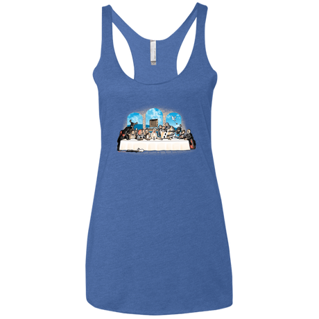 T-Shirts Vintage Royal / X-Small Holy Grail Dinner Women's Triblend Racerback Tank