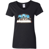 T-Shirts Black / S Holy Grail Dinner Women's V-Neck T-Shirt