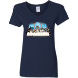 T-Shirts Navy / S Holy Grail Dinner Women's V-Neck T-Shirt