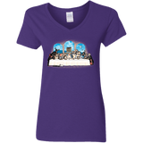 T-Shirts Purple / S Holy Grail Dinner Women's V-Neck T-Shirt