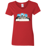 T-Shirts Red / S Holy Grail Dinner Women's V-Neck T-Shirt