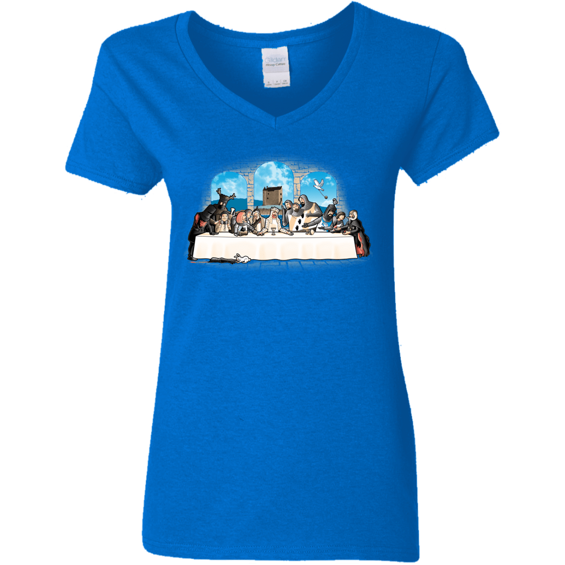 T-Shirts Royal / S Holy Grail Dinner Women's V-Neck T-Shirt