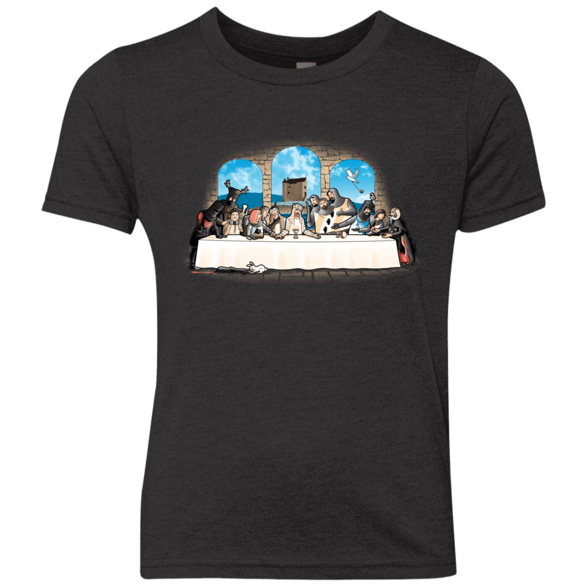 T-Shirts Vintage Black / YXS Holy Grail Dinner Youth Triblend T-Shirt