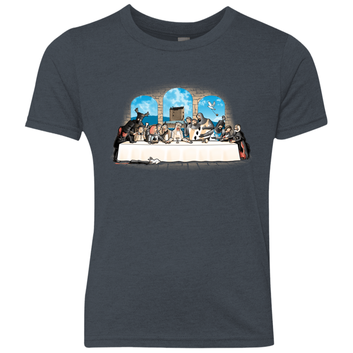 T-Shirts Vintage Navy / YXS Holy Grail Dinner Youth Triblend T-Shirt