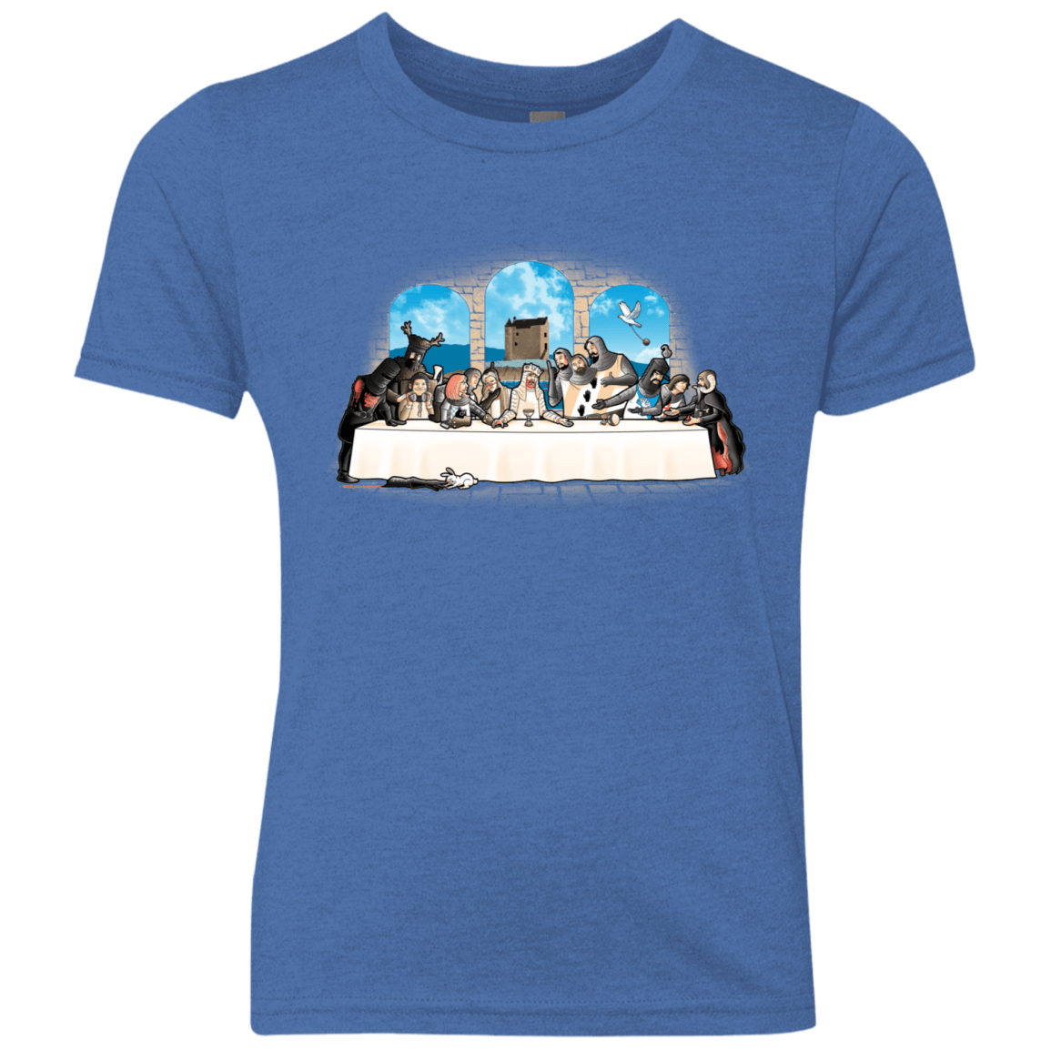 T-Shirts Vintage Royal / YXS Holy Grail Dinner Youth Triblend T-Shirt