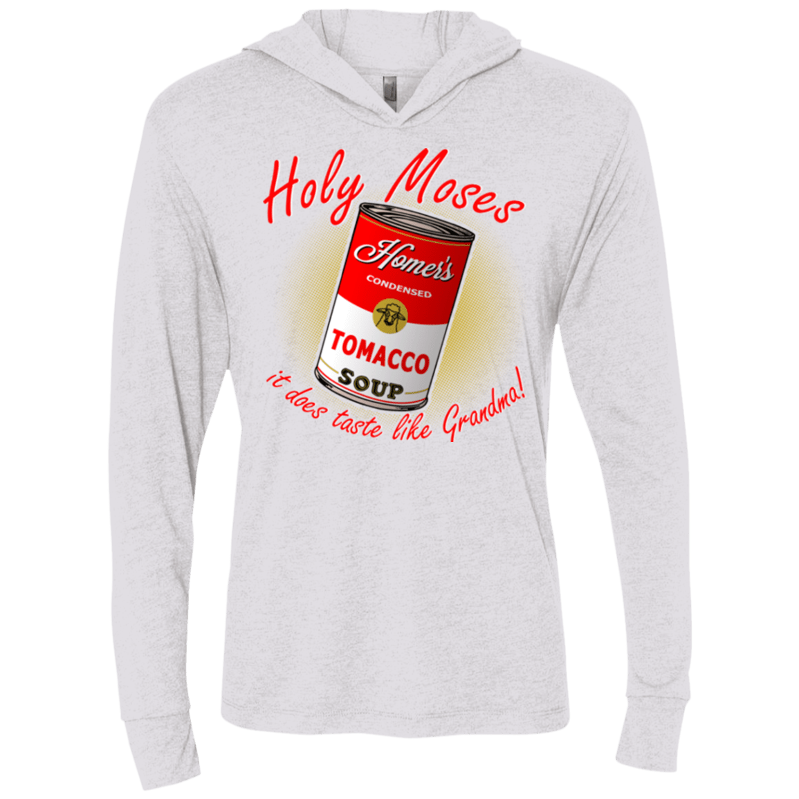 T-Shirts Heather White / X-Small Holy moses Triblend Long Sleeve Hoodie Tee