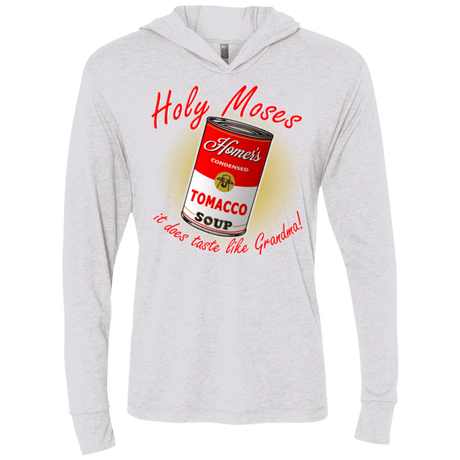 T-Shirts Heather White / X-Small Holy moses Triblend Long Sleeve Hoodie Tee