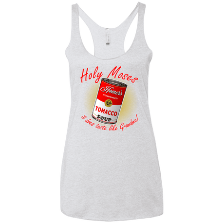 T-Shirts Heather White / X-Small Holy moses Women's Triblend Racerback Tank