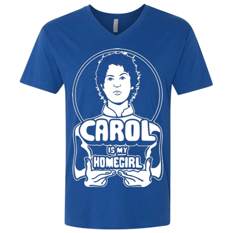 T-Shirts Royal / X-Small Homegirl Carol Men's Premium V-Neck