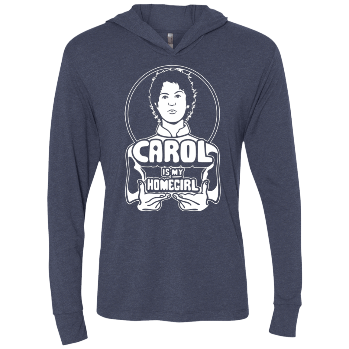 T-Shirts Vintage Navy / X-Small Homegirl Carol Triblend Long Sleeve Hoodie Tee