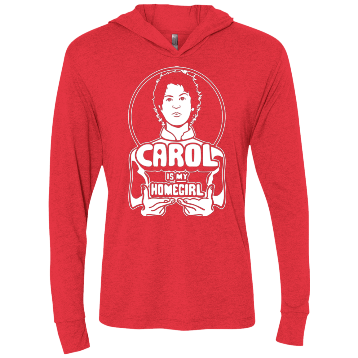 T-Shirts Vintage Red / X-Small Homegirl Carol Triblend Long Sleeve Hoodie Tee