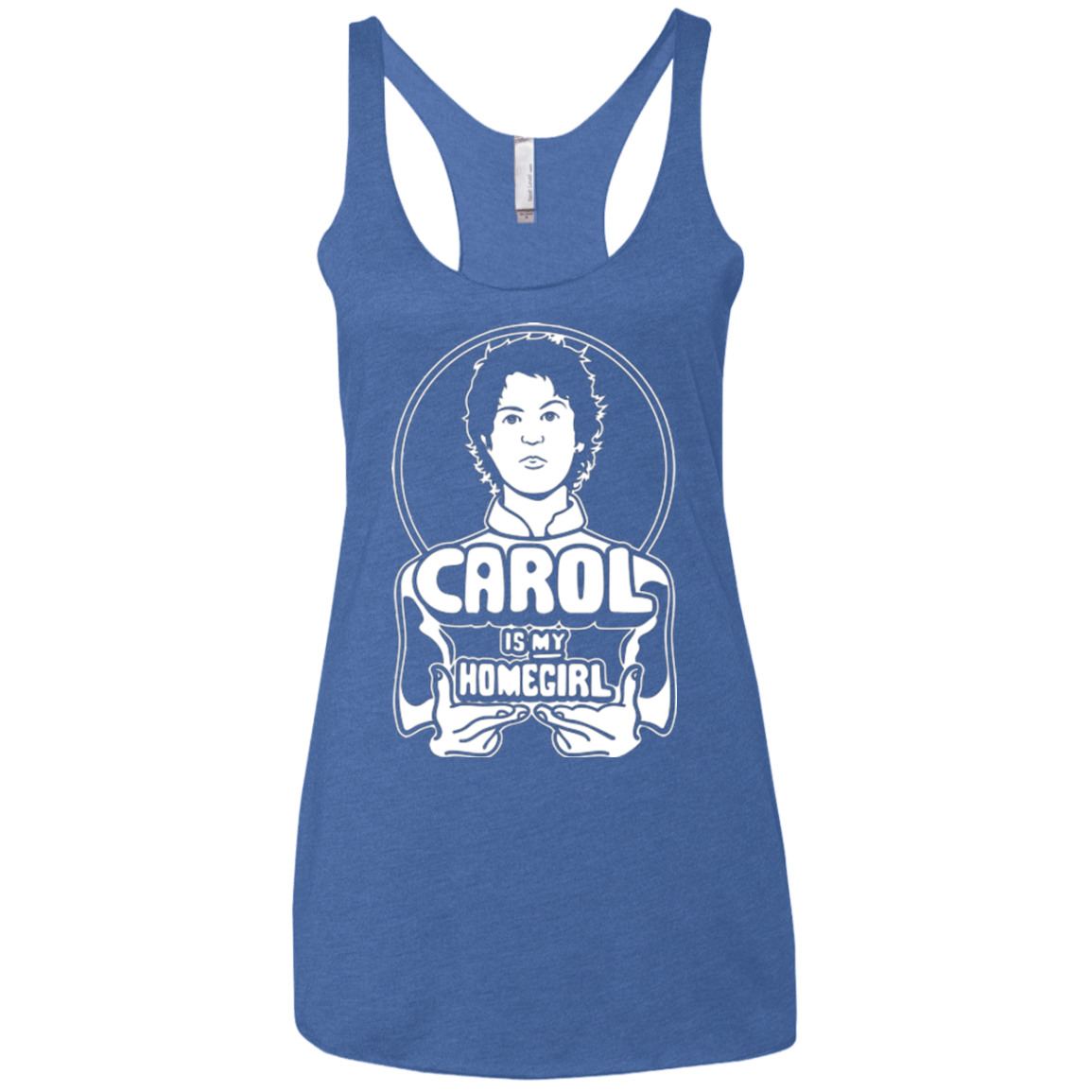 Homegirl Carol Women's Triblend Racerback Tank