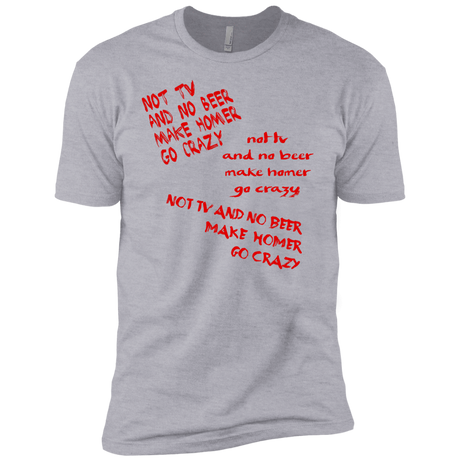 T-Shirts Heather Grey / YXS HOMER CRAZY Boys Premium T-Shirt