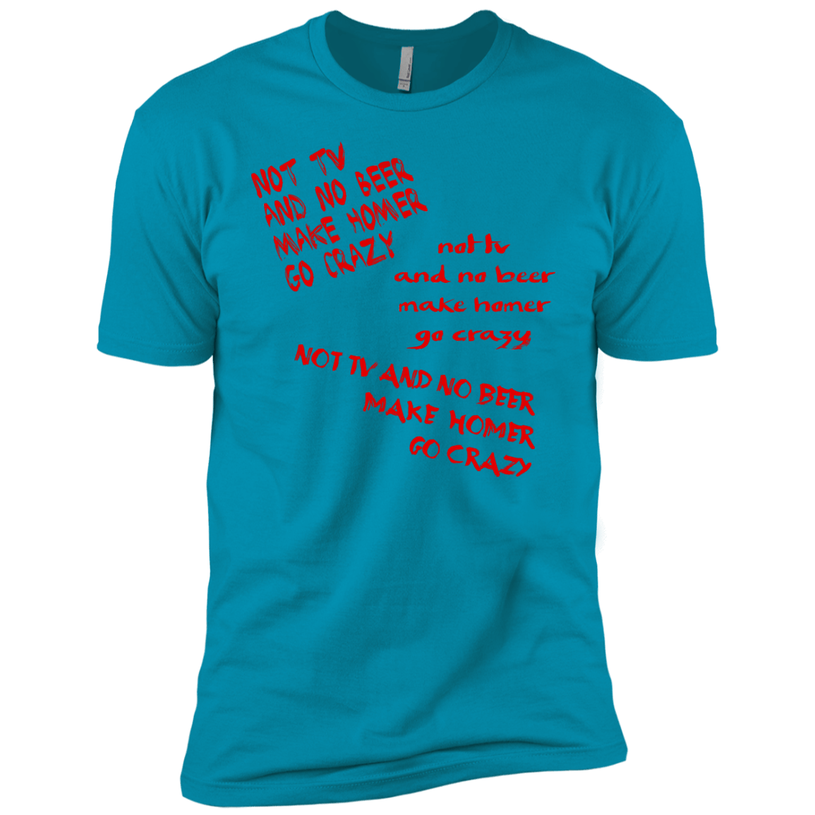 T-Shirts Turquoise / YXS HOMER CRAZY Boys Premium T-Shirt