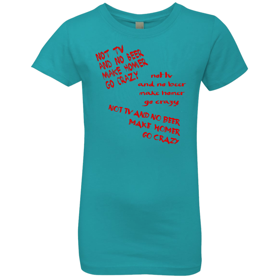 T-Shirts Tahiti Blue / YXS HOMER CRAZY Girls Premium T-Shirt