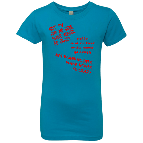 T-Shirts Turquoise / YXS HOMER CRAZY Girls Premium T-Shirt