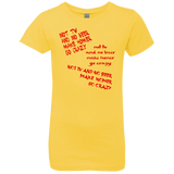 T-Shirts Vibrant Yellow / YXS HOMER CRAZY Girls Premium T-Shirt