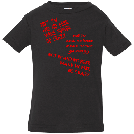 T-Shirts Black / 6 Months HOMER CRAZY Infant Premium T-Shirt