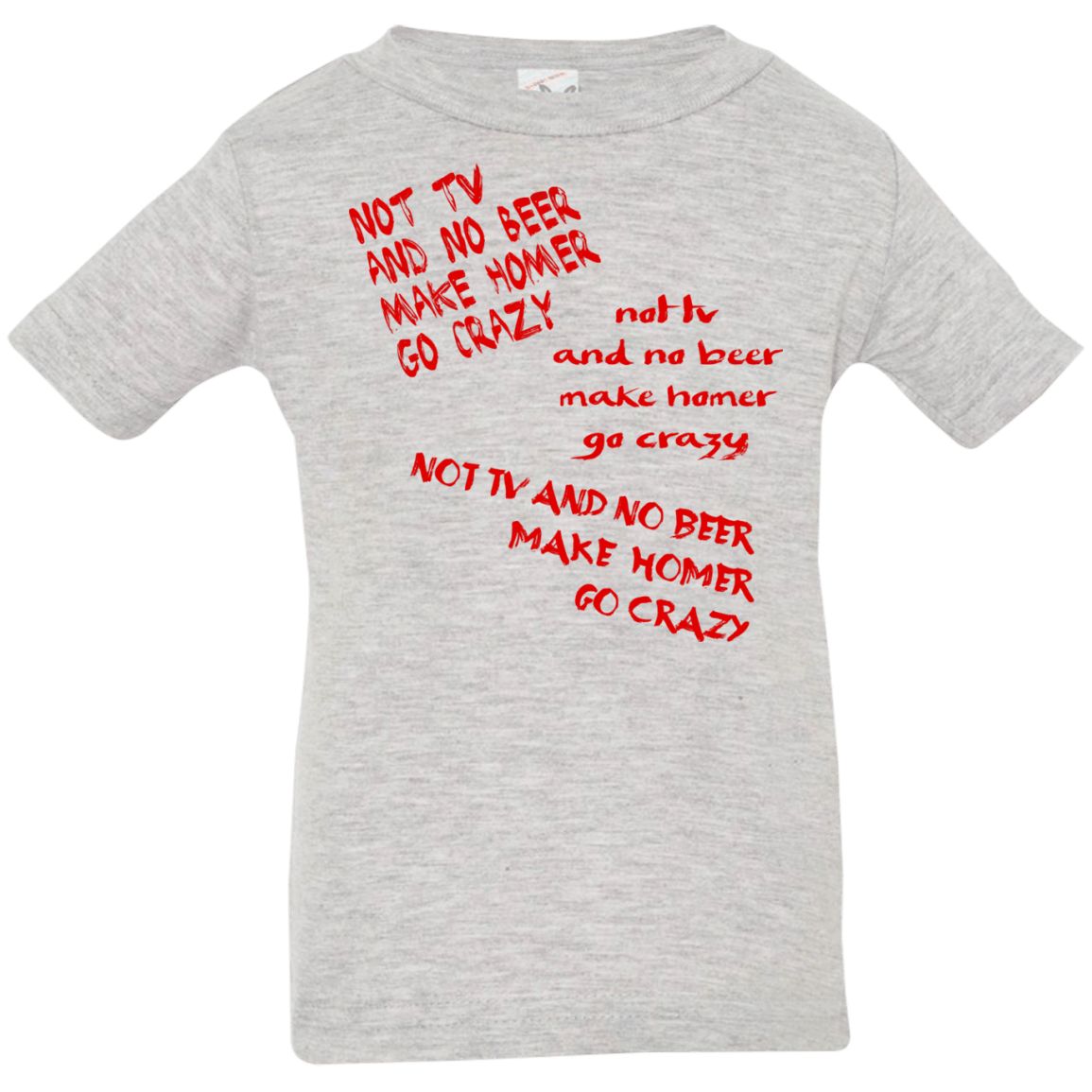 T-Shirts Heather Grey / 6 Months HOMER CRAZY Infant Premium T-Shirt