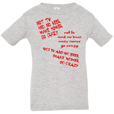 T-Shirts Heather Grey / 6 Months HOMER CRAZY Infant Premium T-Shirt