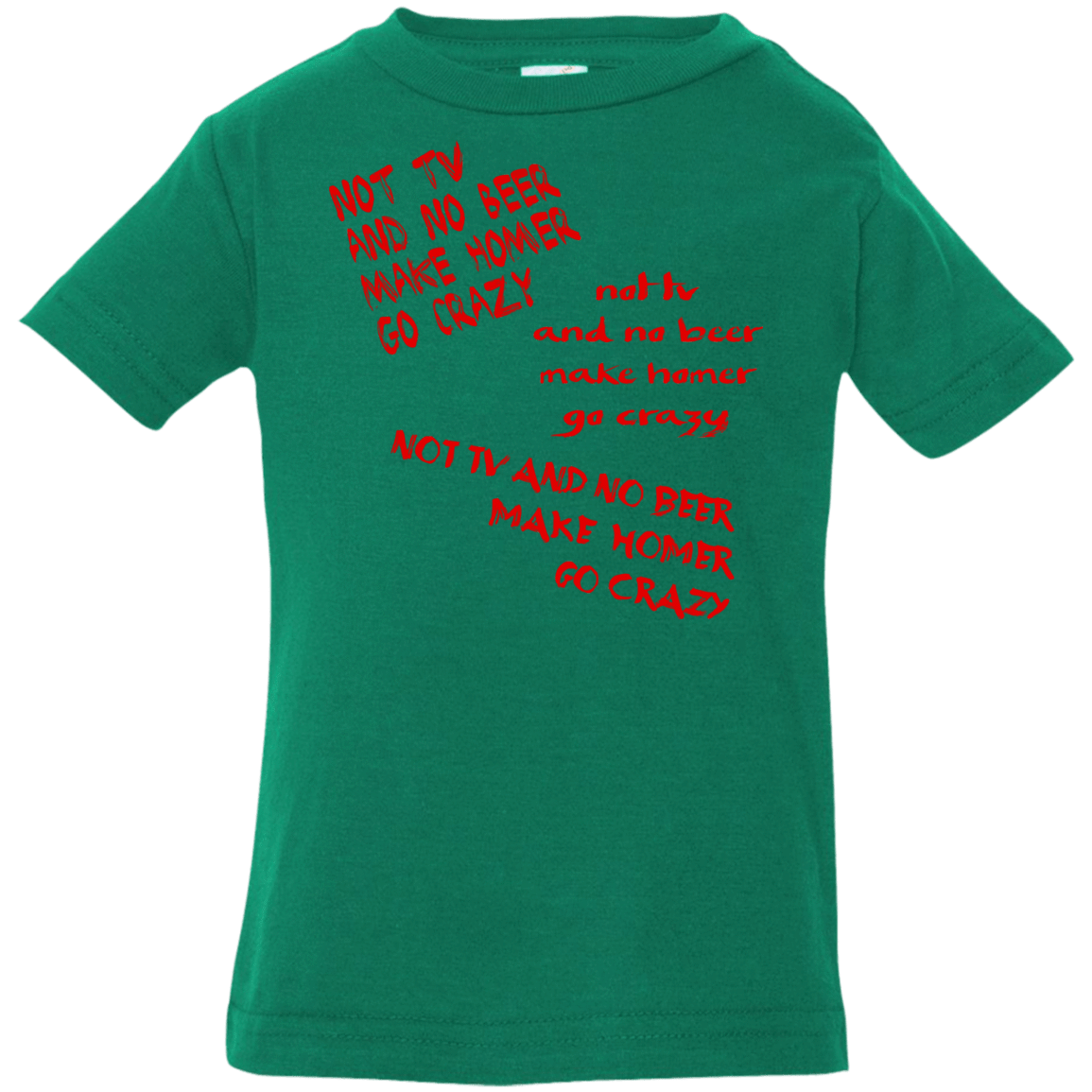 T-Shirts Kelly / 6 Months HOMER CRAZY Infant Premium T-Shirt