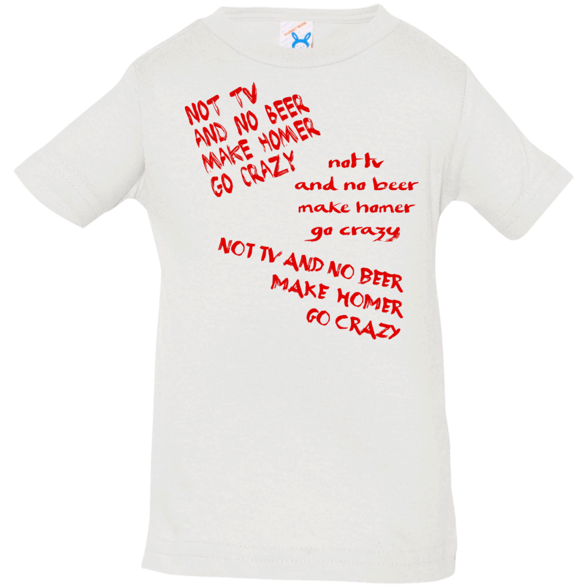 T-Shirts White / 6 Months HOMER CRAZY Infant Premium T-Shirt
