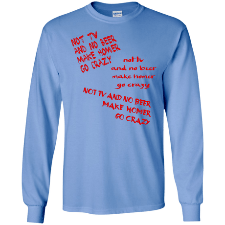 T-Shirts Carolina Blue / S HOMER CRAZY Men's Long Sleeve T-Shirt