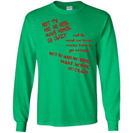 T-Shirts Irish Green / S HOMER CRAZY Men's Long Sleeve T-Shirt