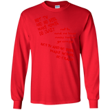 T-Shirts Red / S HOMER CRAZY Men's Long Sleeve T-Shirt