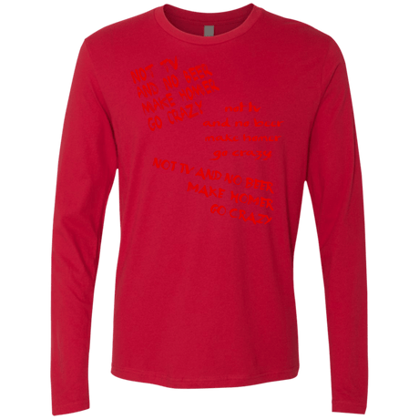 T-Shirts Red / S HOMER CRAZY Men's Premium Long Sleeve