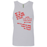 T-Shirts Heather Grey / S HOMER CRAZY Men's Premium Tank Top