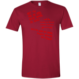 T-Shirts Cardinal Red / S HOMER CRAZY Men's Semi-Fitted Softstyle