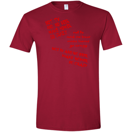 T-Shirts Cardinal Red / S HOMER CRAZY Men's Semi-Fitted Softstyle