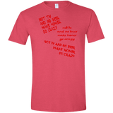 T-Shirts Heather Red / S HOMER CRAZY Men's Semi-Fitted Softstyle