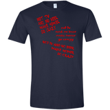 T-Shirts Navy / X-Small HOMER CRAZY Men's Semi-Fitted Softstyle