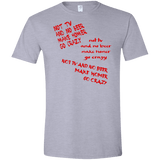 T-Shirts Sport Grey / X-Small HOMER CRAZY Men's Semi-Fitted Softstyle
