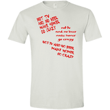 T-Shirts White / X-Small HOMER CRAZY Men's Semi-Fitted Softstyle