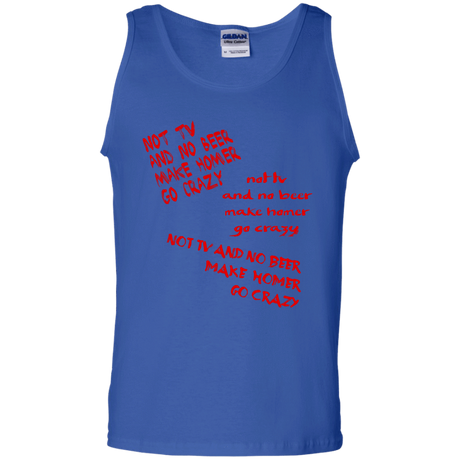 T-Shirts Royal / S HOMER CRAZY Men's Tank Top