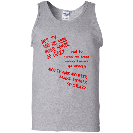 T-Shirts Sport Grey / S HOMER CRAZY Men's Tank Top
