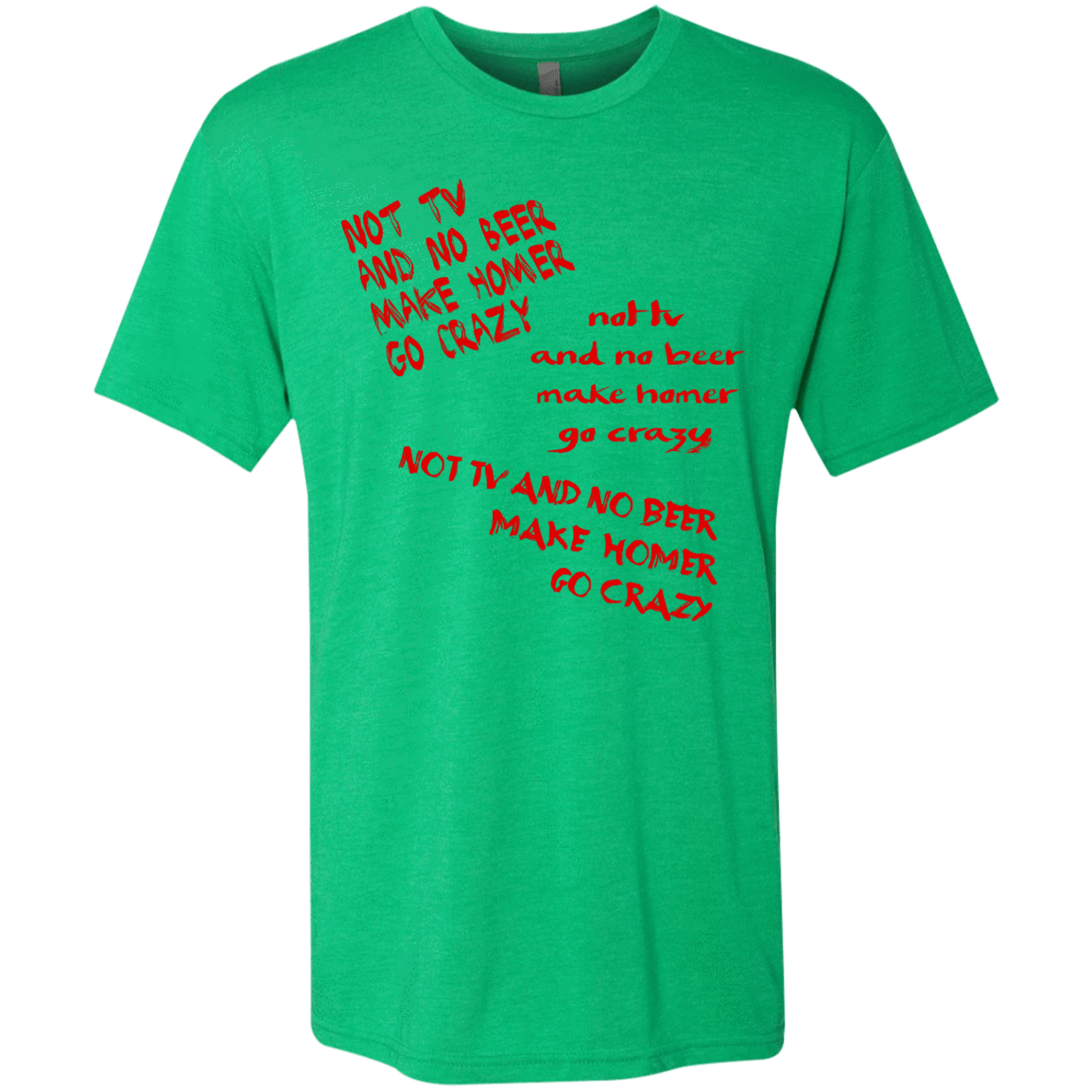 T-Shirts Envy / S HOMER CRAZY Men's Triblend T-Shirt