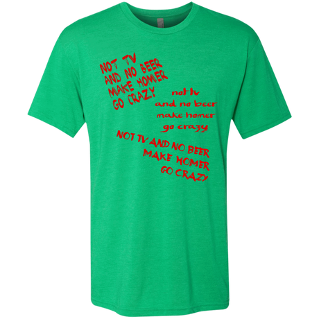 T-Shirts Envy / S HOMER CRAZY Men's Triblend T-Shirt